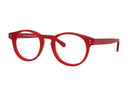 O.Six eyewear, round and red frames