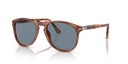 Havana sunglasses with reflective lenses on a white background