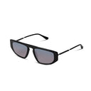 Black sunglasses withgardient lenses on a white background