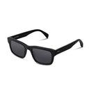 Black sunglasses on a white background