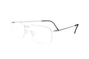 Pair of eyeglasses on a white background