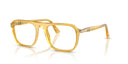 Moutarde-framed eyeglasses on a white background