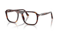 Tortoiseshell eyeglasses on a white background