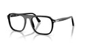 Black eyeglasses on a white background