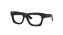 Thick Black eyeglasses on a white background