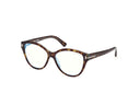 Havana cat-eye glasses on a white background