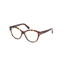Tortoiseshell eyeglasses on a white background
