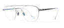 Gun aviator eyeglasses on a white background