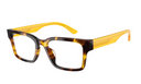 Emporio Armani - Rectangle Yellow Havana Glasses