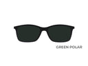 iGreen black clip-on with green polarized lenses