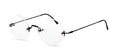 Black Rimeless round eyeglasses
