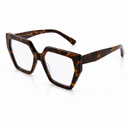 Tortoiseshell oversize glasses on a white background