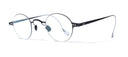 Undustrial small round black eyewear