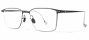 Pair of gun eyeglasses on a white background