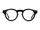 O.Six Bold and round black eyewear