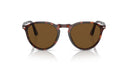 Sunglasses with tortoise frame and brown lenses on a white background