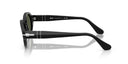 Black sunglasses with a reflective surface on a white background