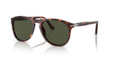 Sunglasses with tortoiseshell frame and dark lenses on a white background