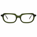 Green rectangular eyeglasses 