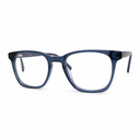 Blue eyeglasses side angle