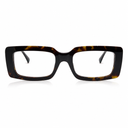 Rectangular eyeglasses tortoise