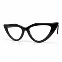 Black cat-eye glasses 