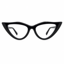 Cat-eye glasses black