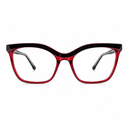 Cat-eye glasses red and black