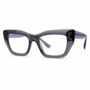 Gray cat-eye glasses 