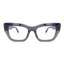 Cat-eye glasses gray