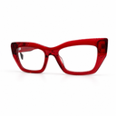 Red cat-eye glasses 