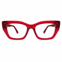 Cat-eye glasses red 
