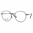 Black eyeglasses on a white background