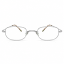 Pair of silver eyeglasses with tortoise accents 