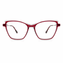 Cat eye eyeglasses red