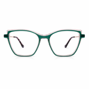 Cat eye eyeglasses green