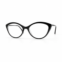 Cat-eye glasses black