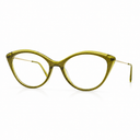 Cat-eye glasses yellow brown