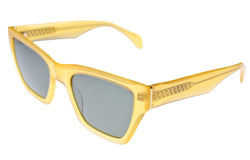 SunFramed! yellow cat-eye geometric sunglasses