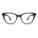 Green cat eye eyeglasses