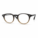 Black and tortoiseshell eyeglasses on a white background