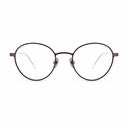 Round eyeglasses purple