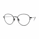 Black eyeglasses on a white background