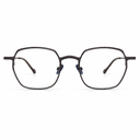  Brown framed eyeglasses on a white background