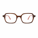 Eyeglasses havana on a white background
