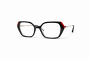 Black and red eyeglasses 