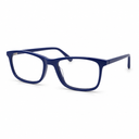 Blue navy eyeglasses on a white background