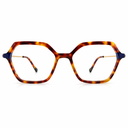 Blue and tortoise eyeglasses