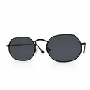 Black sunglasses with a white background