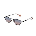 Sunglasses with gradient lenses on a white background